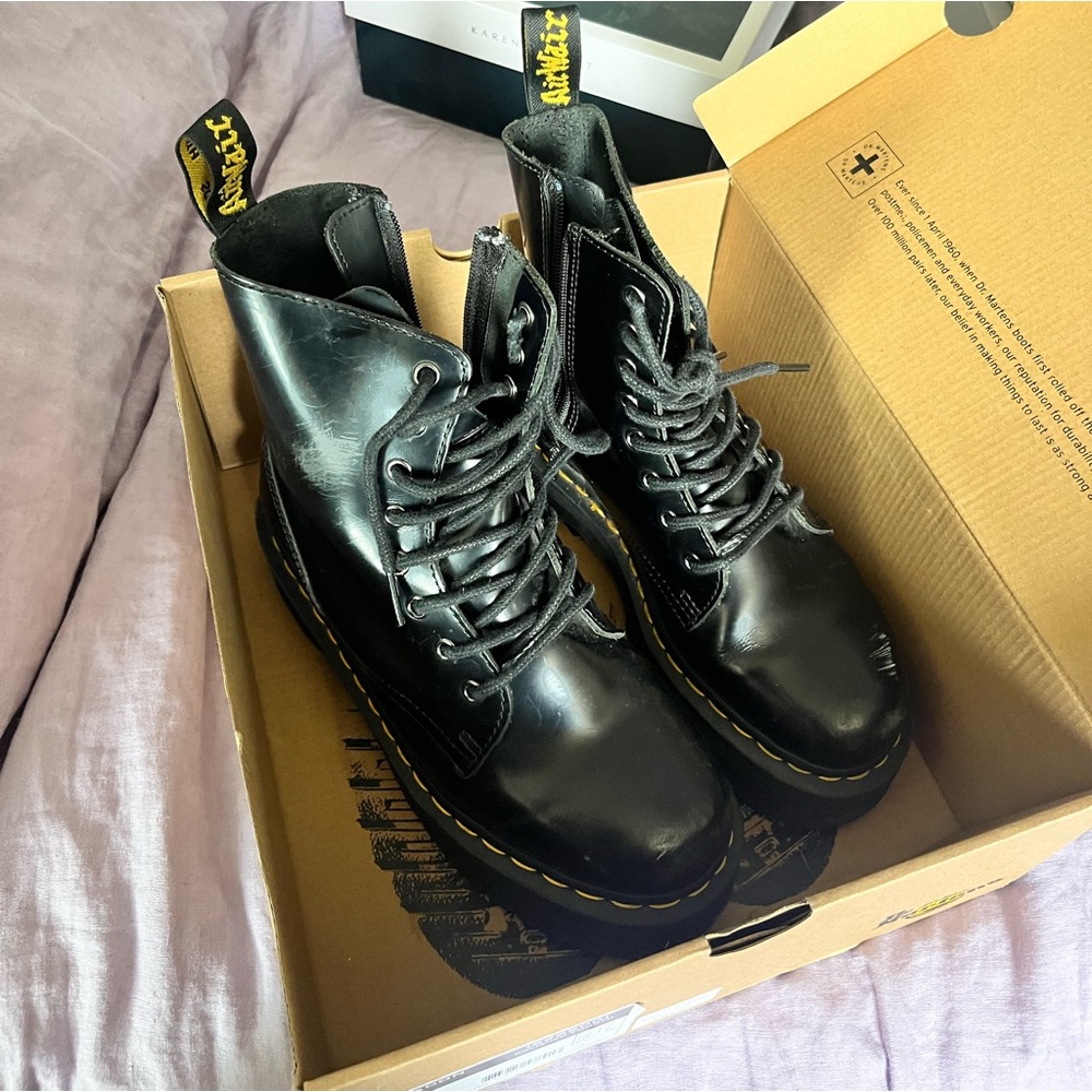 Doc Marten platform boots
